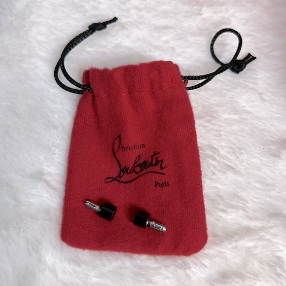 Christian Louboutin Iriza 100 Black Glitter Pumps w/Dust Bag size EU 37 NWOB - Picture 12 of 12